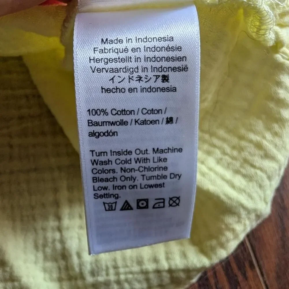 J Crew Women's 100 Cotton Yellow Tank Cami Top S